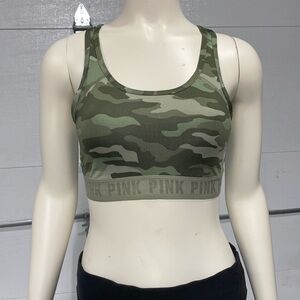 Pink Victoria’s Secret Camo sports bra